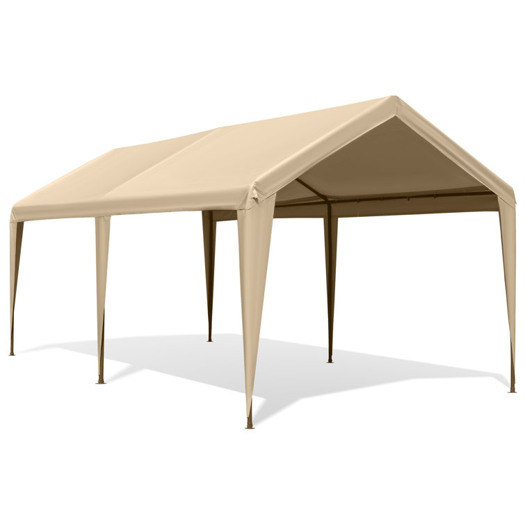 MARVOWARE 10x20ft Heavy Duty Carport With Removable Sidewalls & Doors